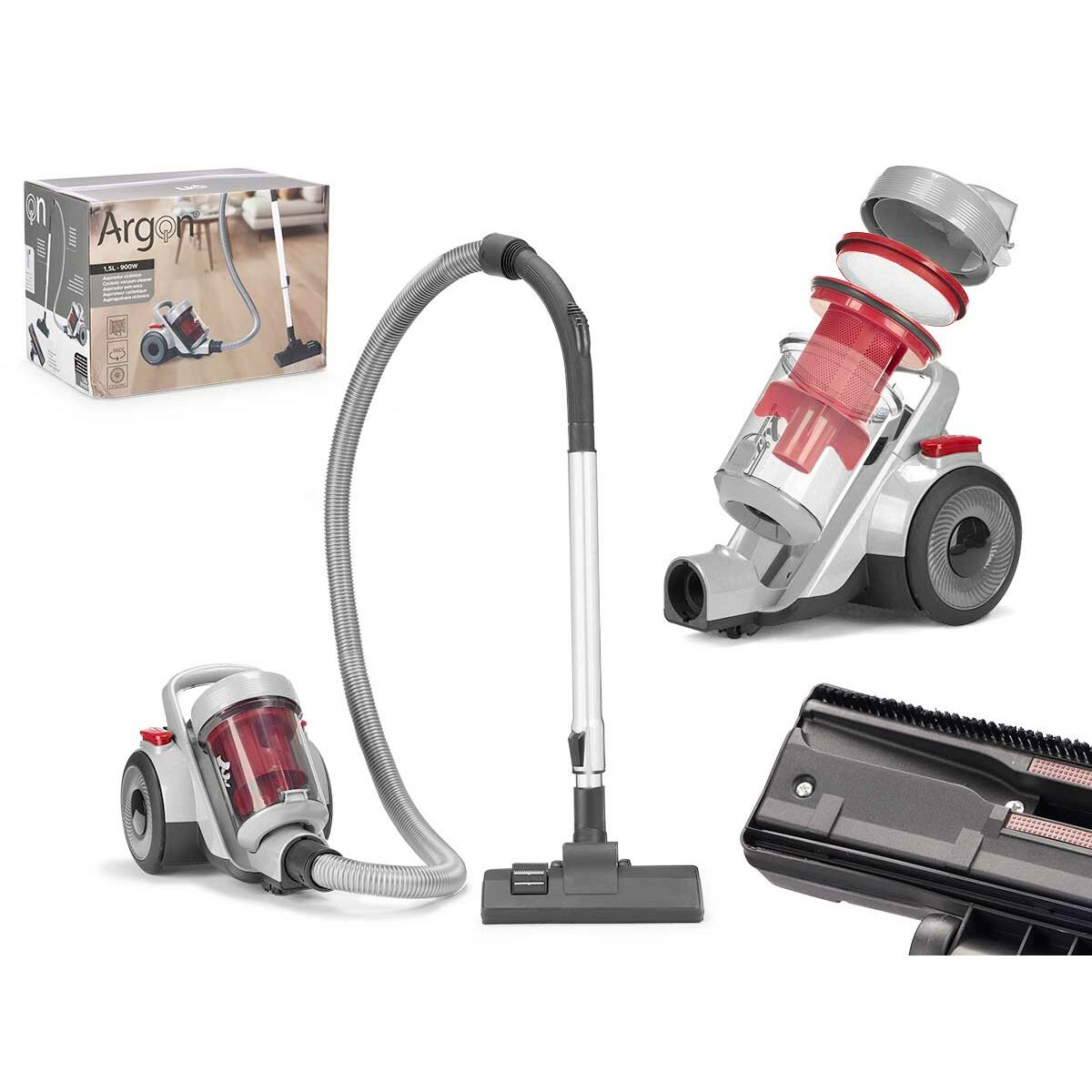 Image secondaire de Aspirateur Argon BST-716 Rouge Gris 900 W