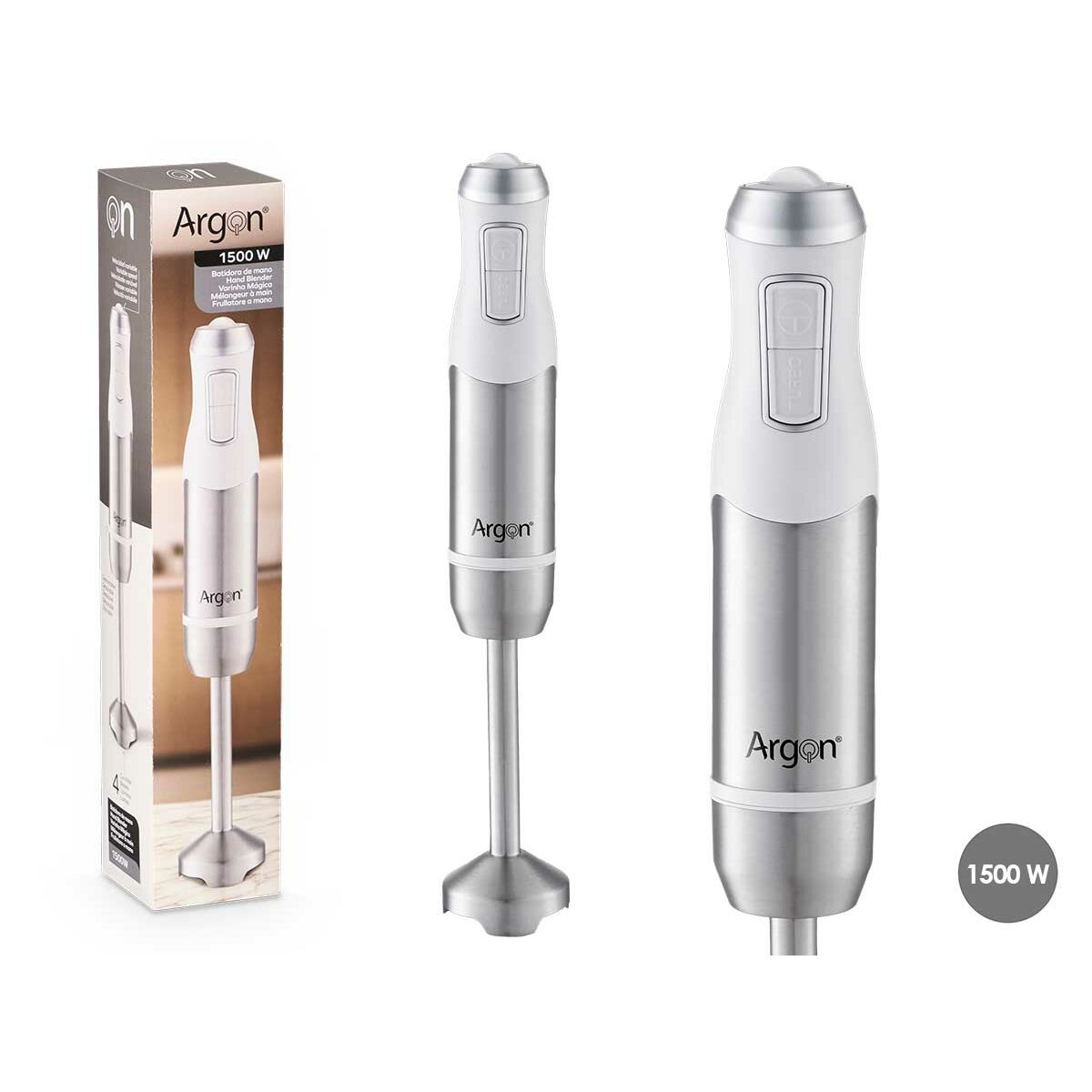 Mixeur plongeant Argon SW-227-WH Blanc Acier 1500 W