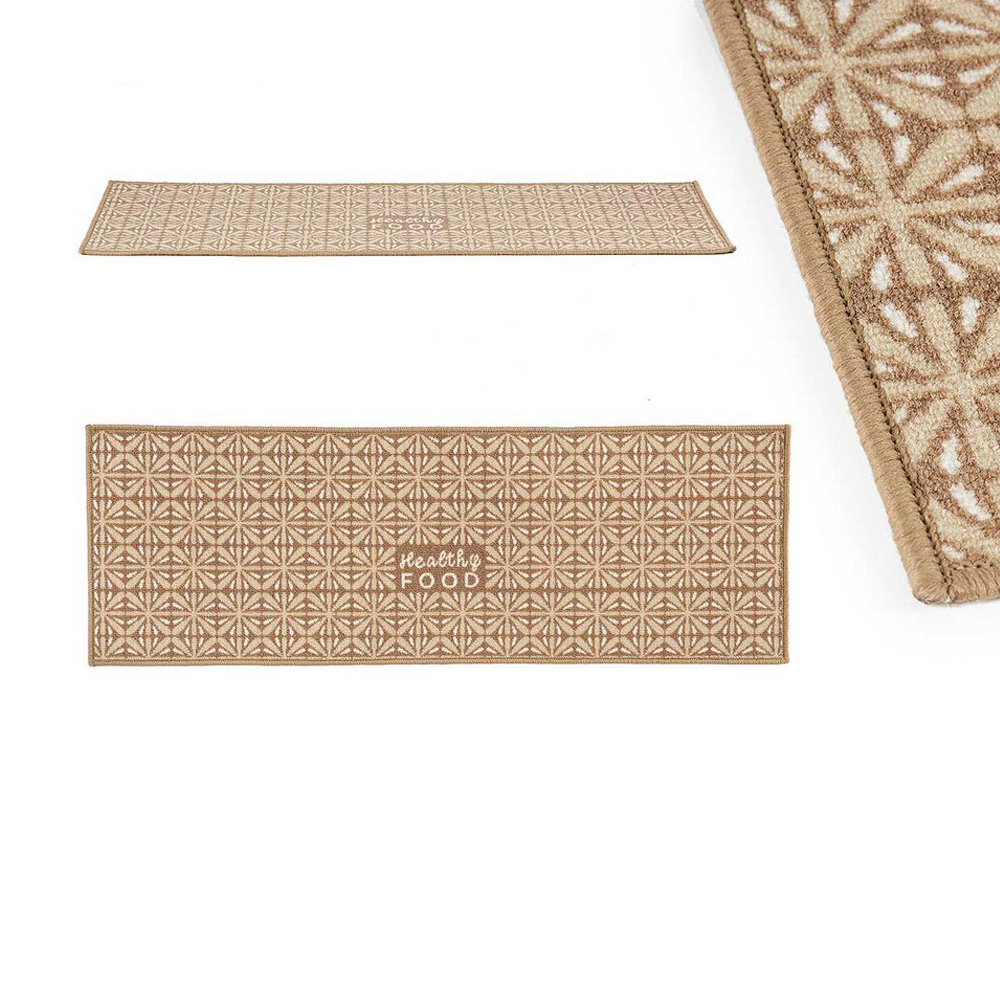 Carpet Healthy Food Beige Polyamide Latex (40 x 1 x 120 cm)