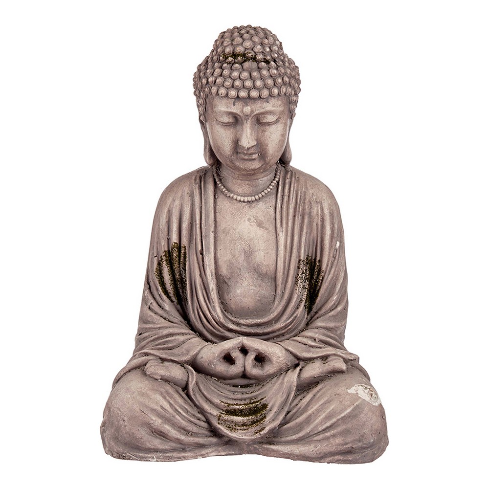 Figura Decorativa para Jardín Buda Gris Poliresina (22,5 x 40,5 x 27 cm)