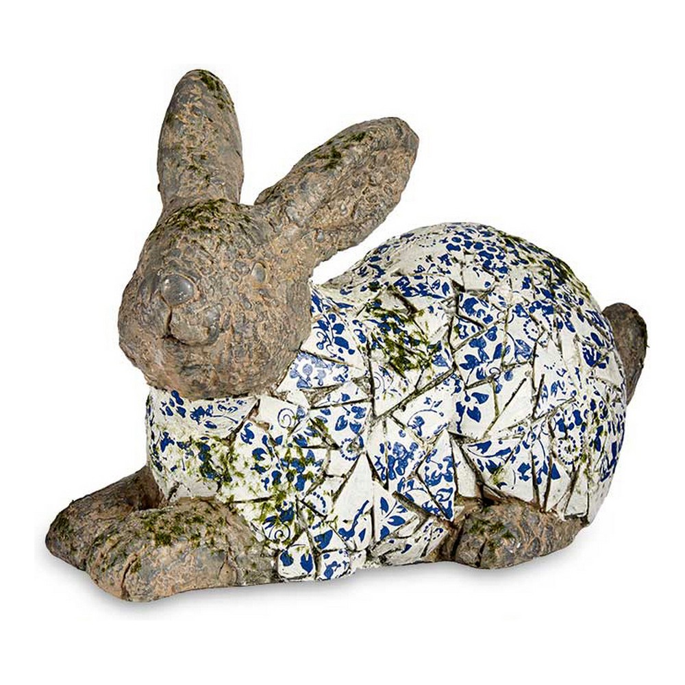 Figura Decorativa para Jardín Mosaico Conejo Poliresina (20 x 29 x 40,5 cm)