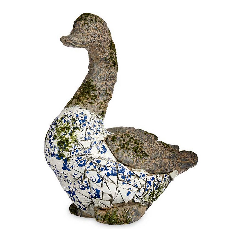 Figura Decorativa para Jardín Mosaico Pato Poliresina (17 x 42 x 40 cm)