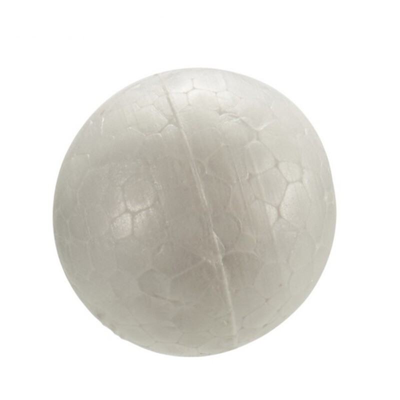 Materials for Handicrafts Bag of polystyrene balls (8 Pieces) (Ø 3 cm)