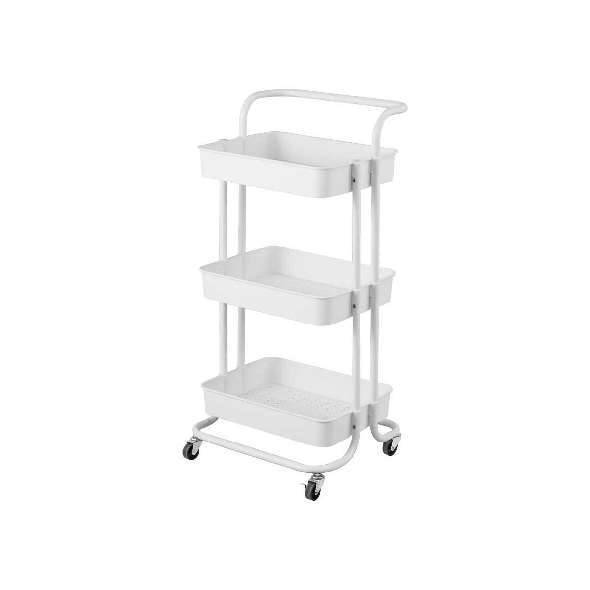 Chariot de Cuisine Kinvara WR4338-TJ PRO Blanc Métal polypropylène 42 x 86 x 35,5 cm 3 Compartiments