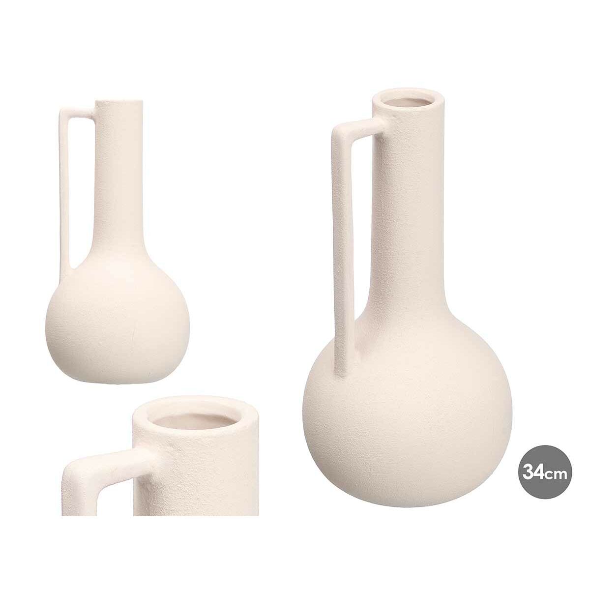 Image secondaire de Vase Gift Decor 20084-W 20084-W Blanc Céramique 18 x 34,5 x 18 cm