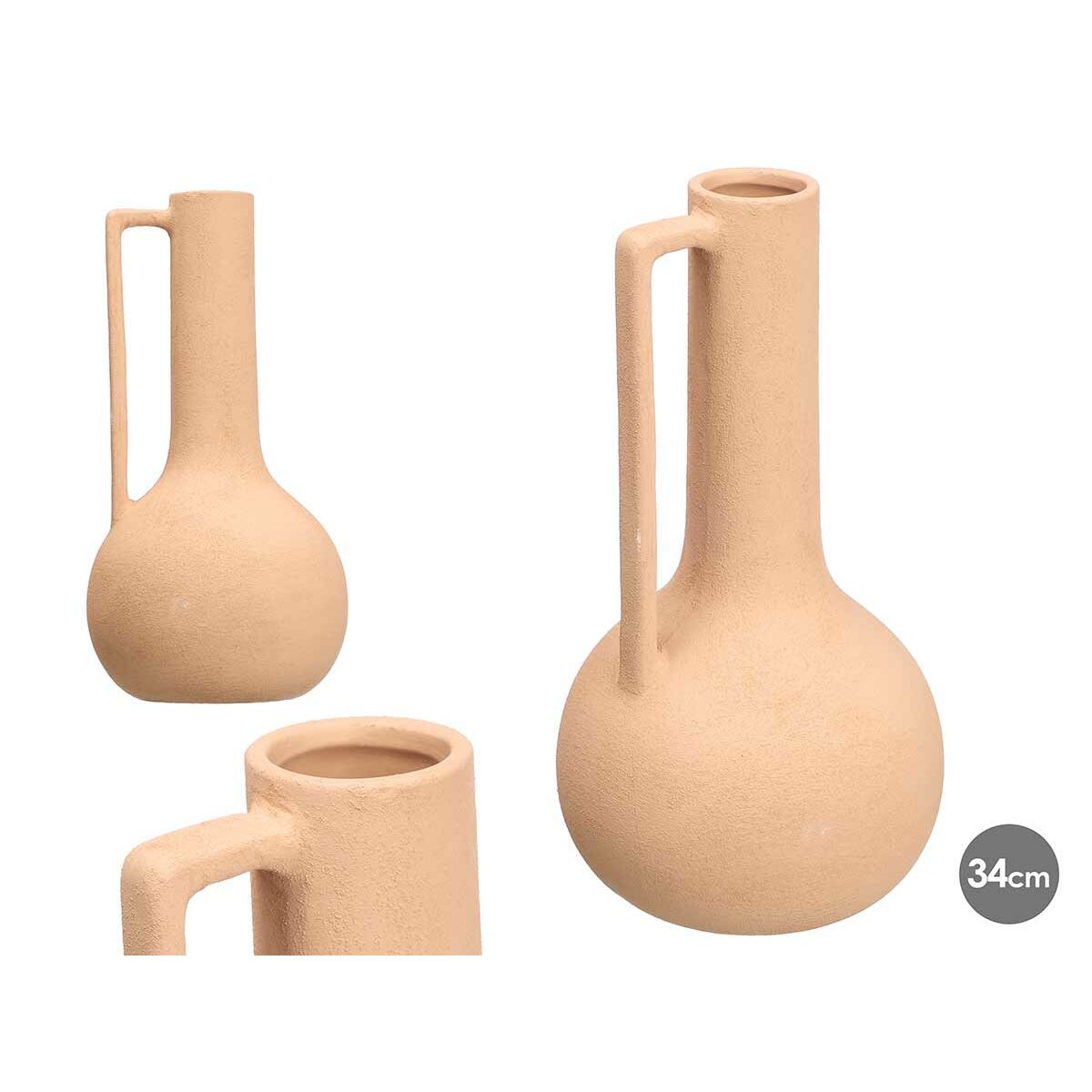 Image secondaire de Vase Gift Decor 20084-T 20084-T Marron Céramique 18 x 34,5 x 18 cm