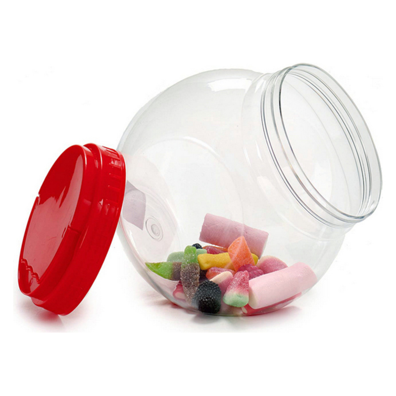 Tin Ball Cover Upper handle Plastic Red (14 x 19 x 18 cm)