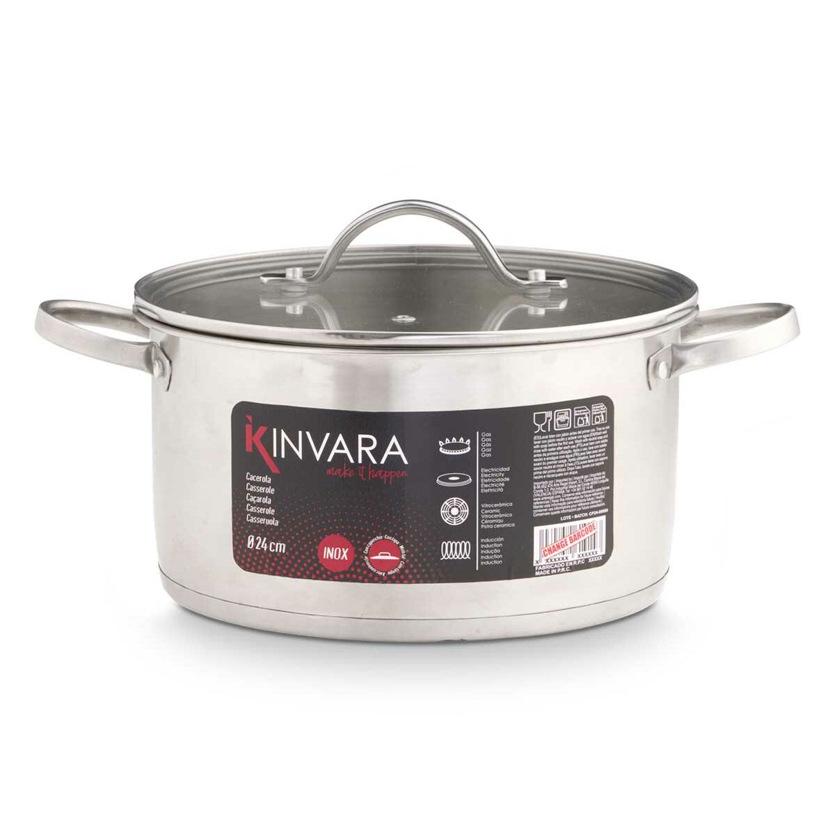 Casserole with lid Kinvara Silver 31,7 x 16,5 x 24 cm 30,5 x 14 x 23,5 cm 31 x 14 x 23,5 cm, view 3