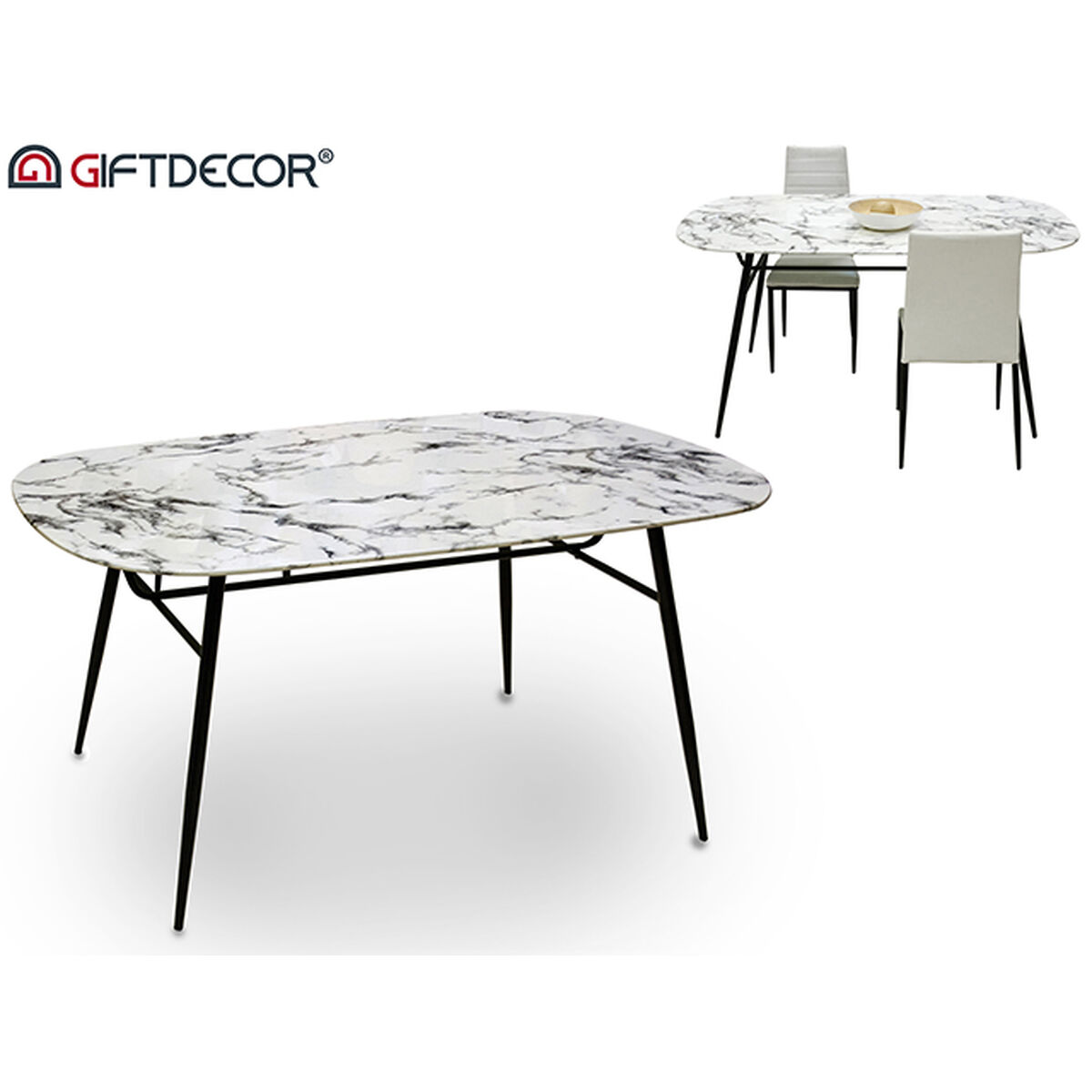 Tisch Gift Decor MARBEN (Restauriert C) - Thumbnail 2