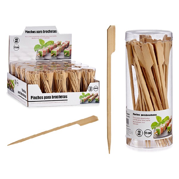 Appetizer Set Bamboo Natural (48 Pieces)