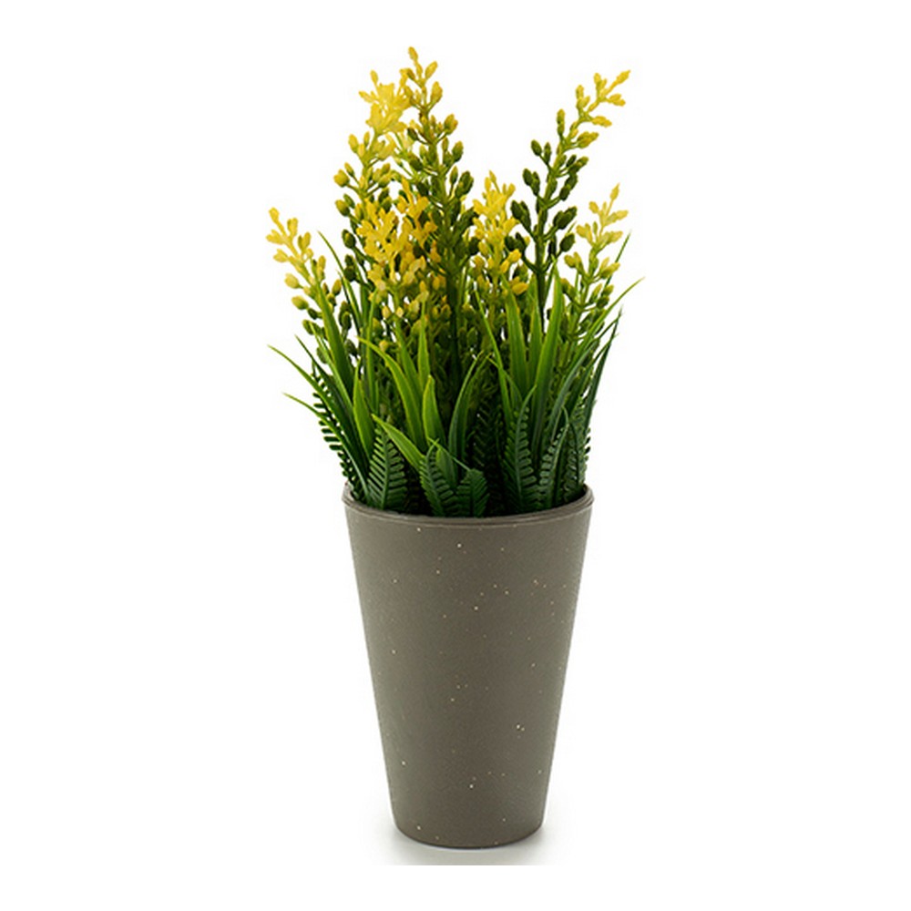Planta Decorativa Gris Plástico (10 x 23 x 10	 cm) (10 x 22 x 10 cm) (9 x 22 x 9 cm)