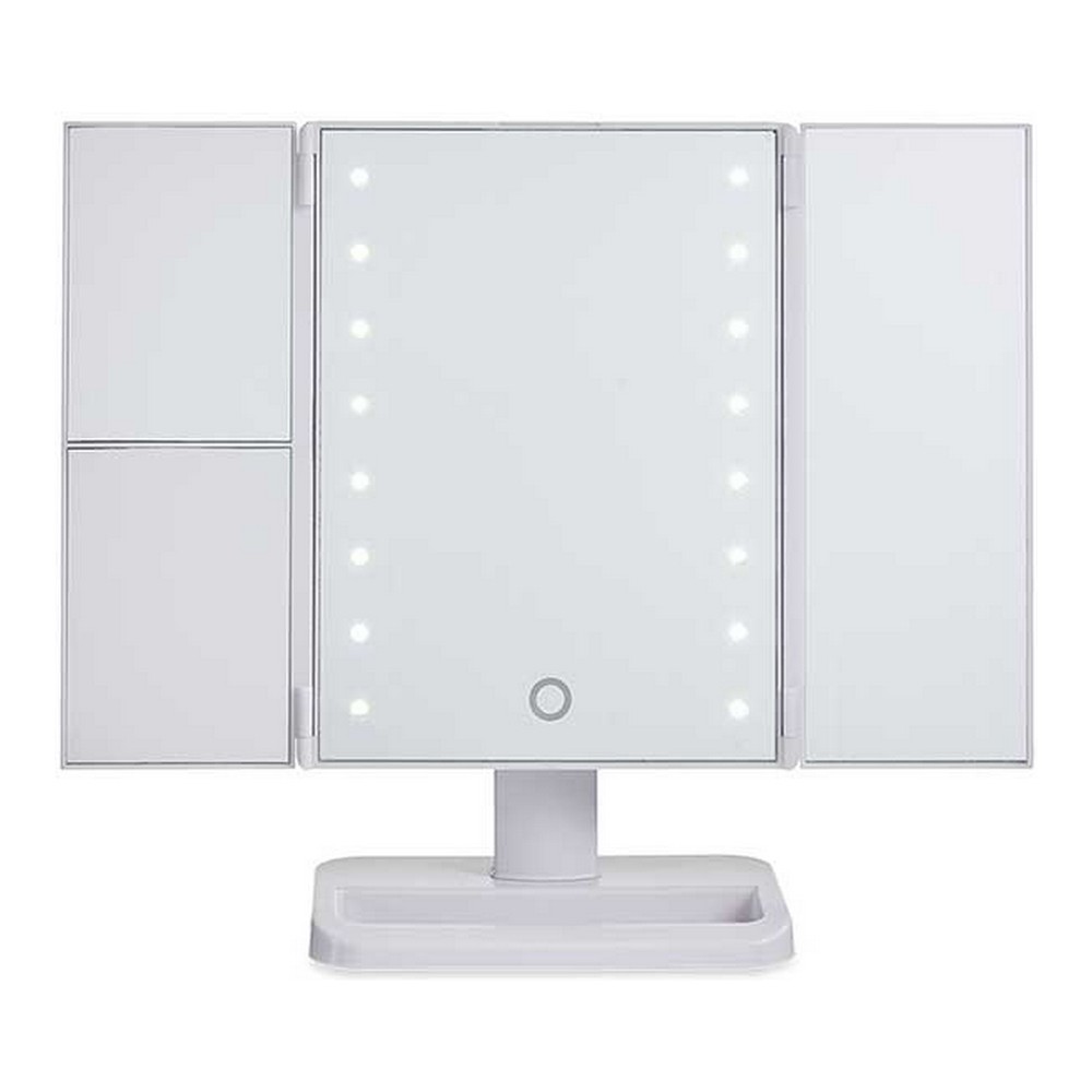 Magnifying Mirror with LED 1x 2x 3x White (34,7 x 11,5 x 29 cm)
