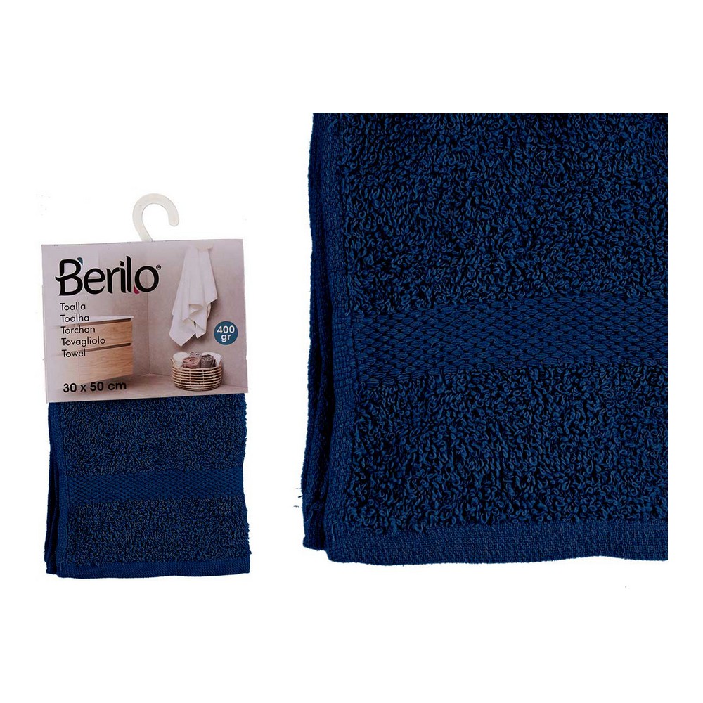 Bath towel Dark blue (30 x 50 cm)