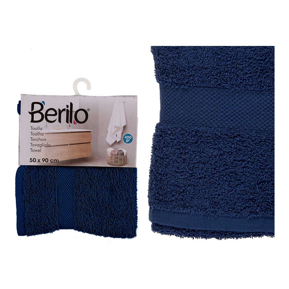Bath towel Dark blue (50 x 90 cm)