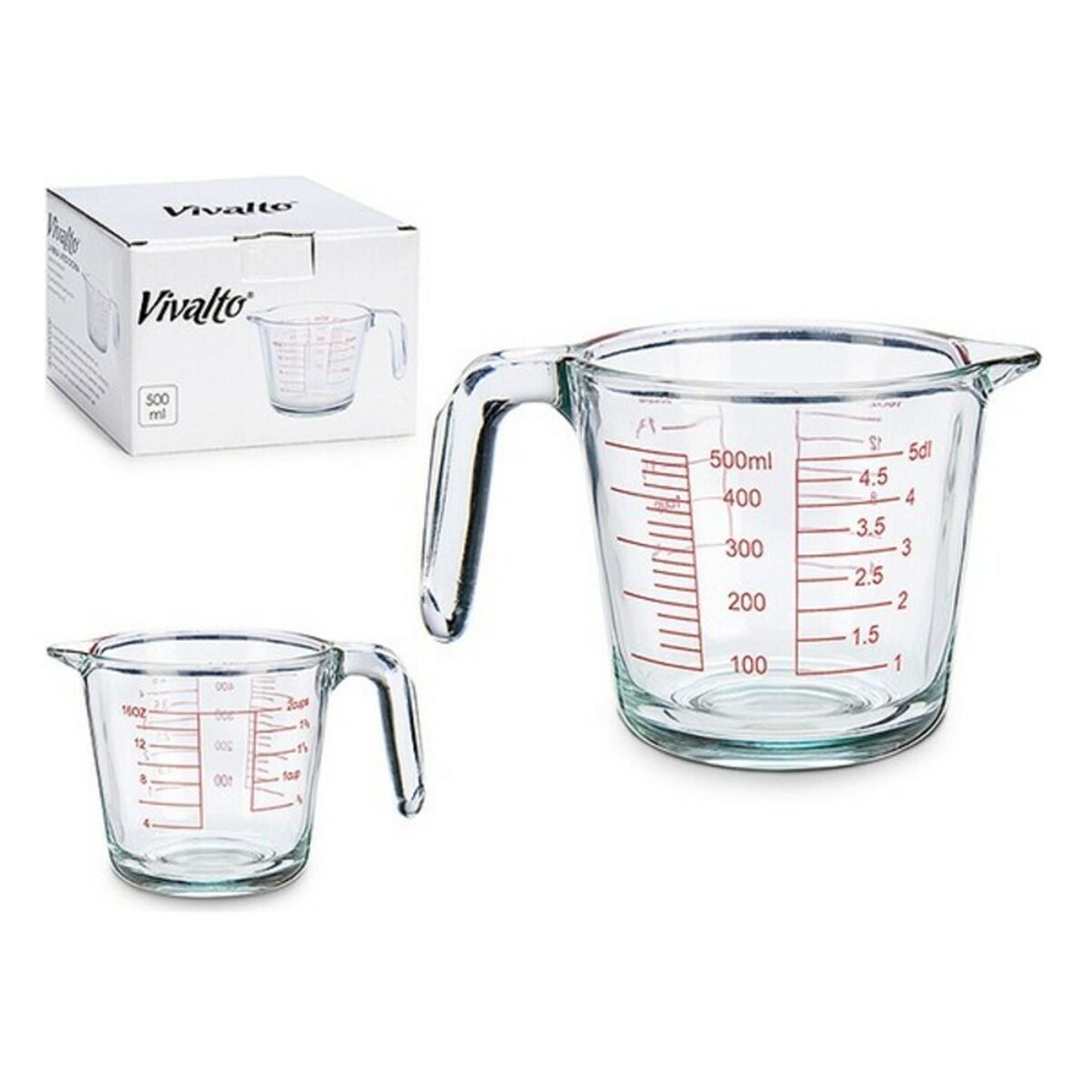 Pichet gradué Vivalto Transparent Verre 500 ml