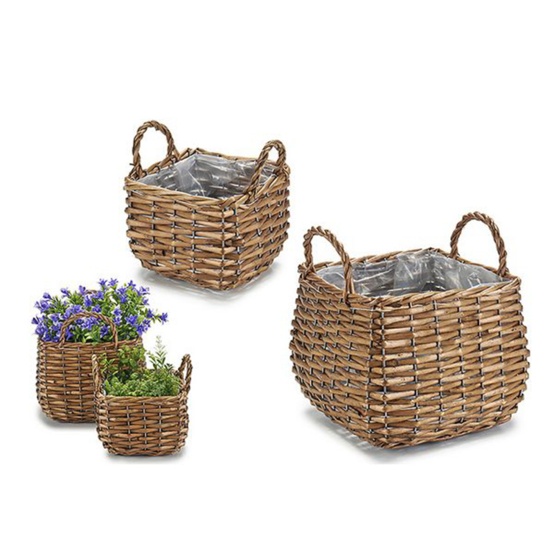 Basket set wicker (2 pcs)