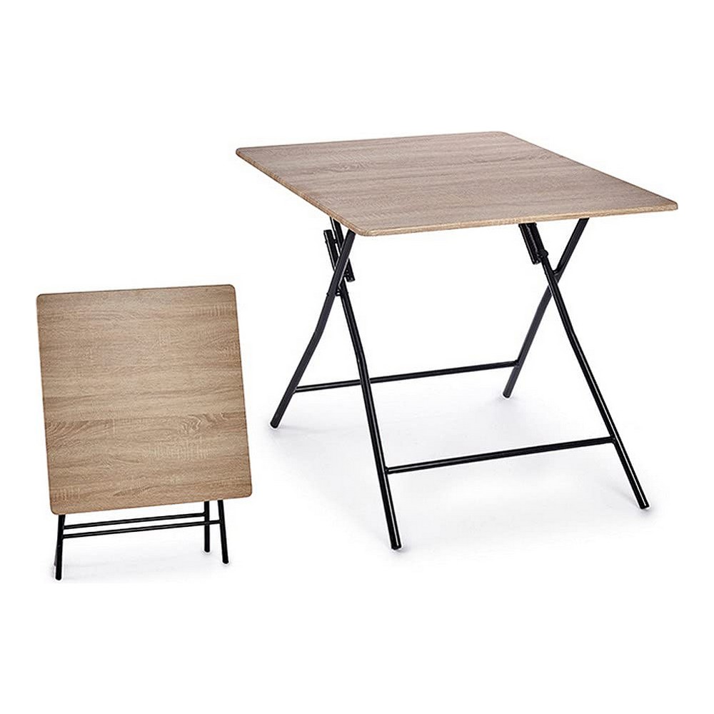 Sammenklappeligt bord PVC Metal MDF (80 x 75 x 80 cm)