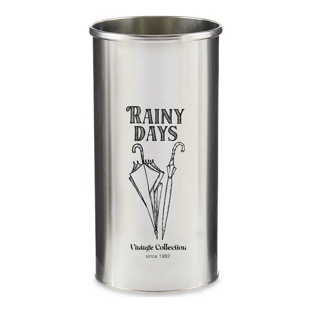 porte-parapluie Rainy Days Argenté Métal (22,5 x 44 x 22,5 cm)
