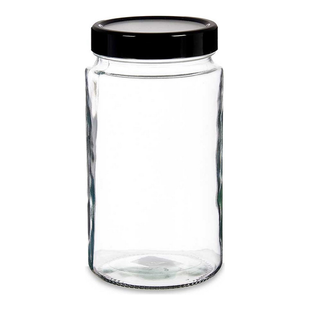 Blik Sort Gennemsigtig Glas polypropylen (11,5 x 21,5 x 11,5 cm) (2 L)