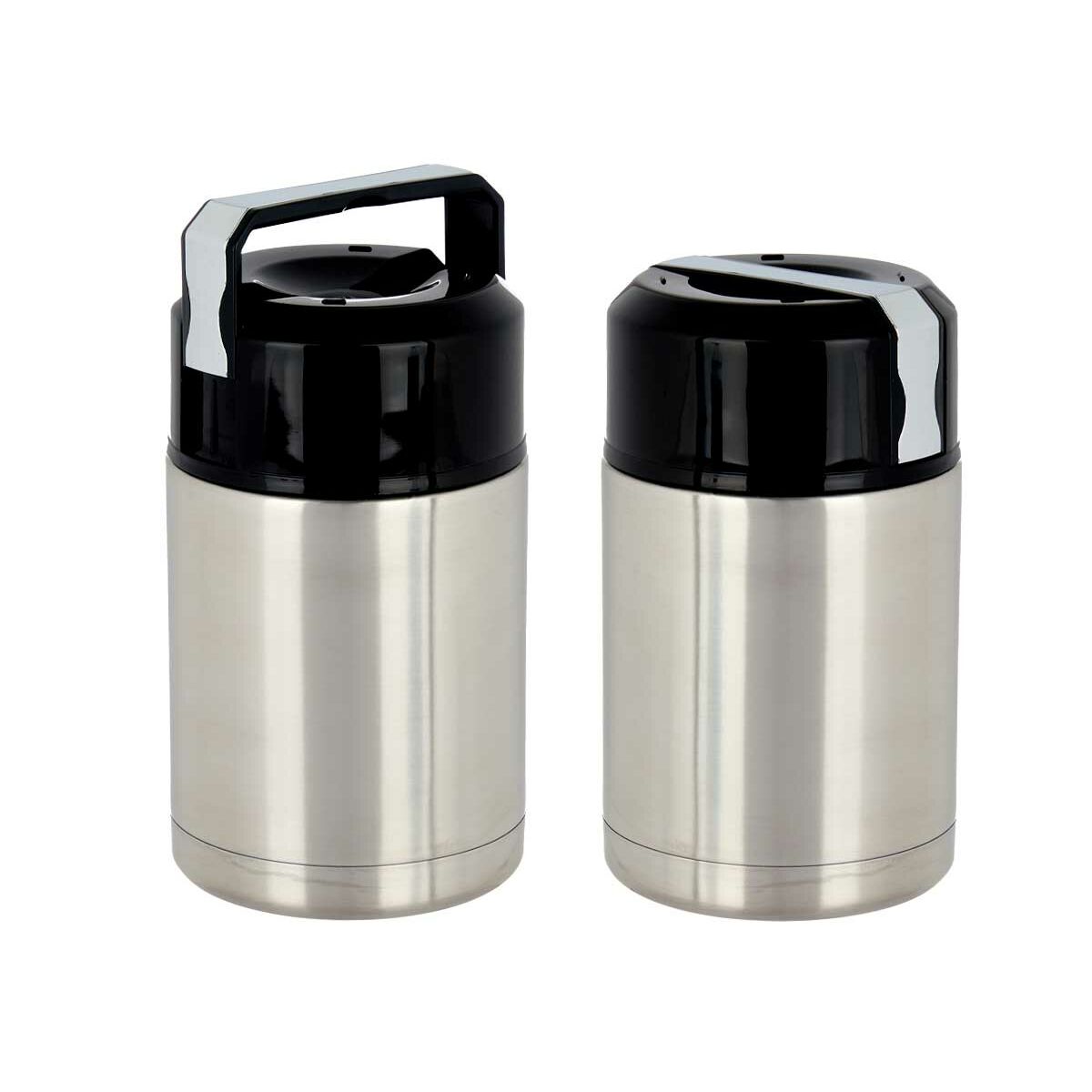 Thermos pour aliments Kinvara Acero Noir Métal polypropylène 1 L 11,5 x 19,5 x 11,5 cm