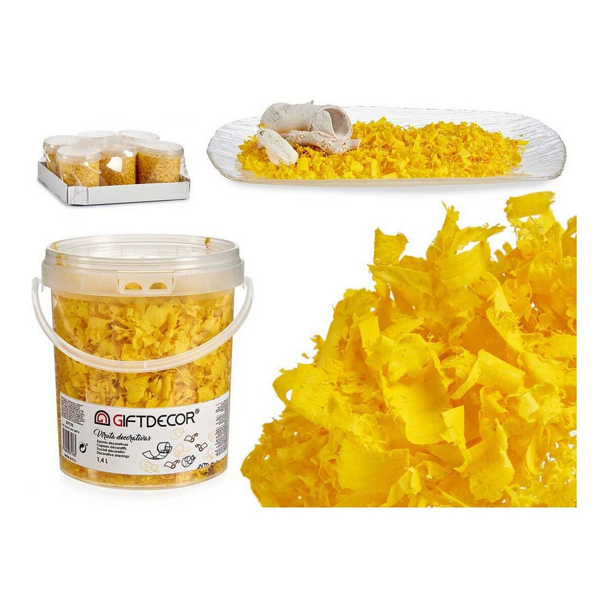 Decoratief schaafsel 13 x 14 x 14 cm (1,4 L)