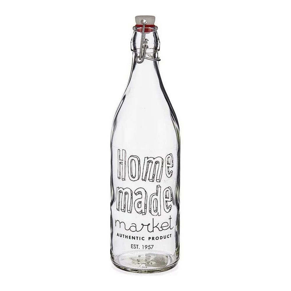 Botella Homemade Metal Transparente Plástico Vidrio (1000 ml)