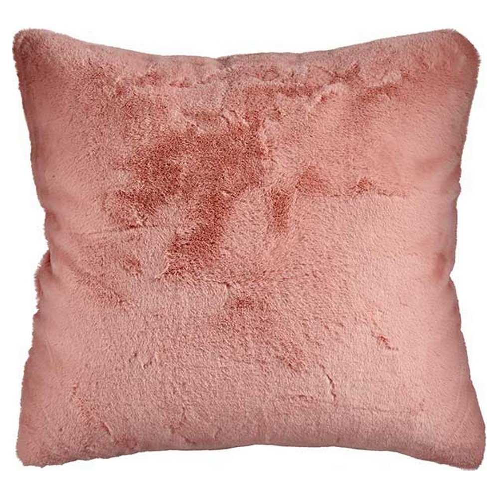 Coussin Avec cheveux Rose Cuir synthétoqie (60 x 2 x 60 cm)