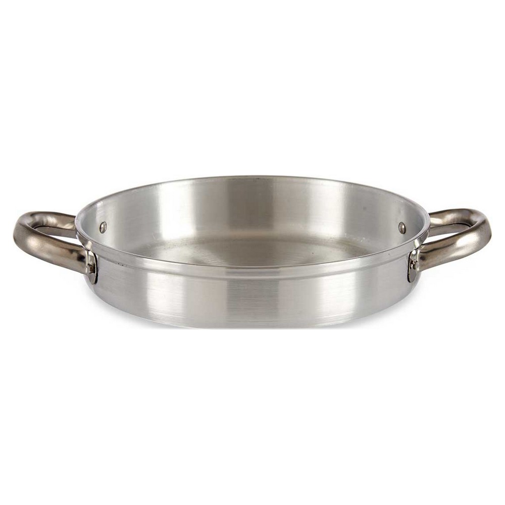 Deep Pan with Handles Silver Aluminium (22 x 5 x 31 cm)