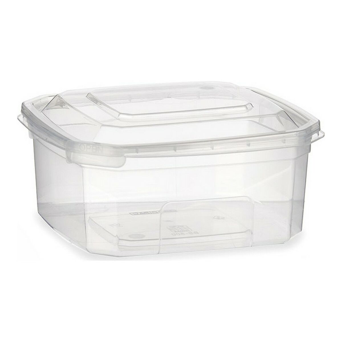 Fiambrera Rectangular Transparente Polipropileno (500 ml)
