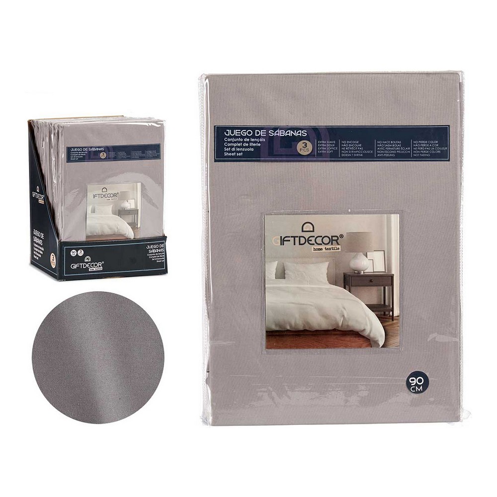 Bedding set Bed 90 Anthracite (3 Pieces)