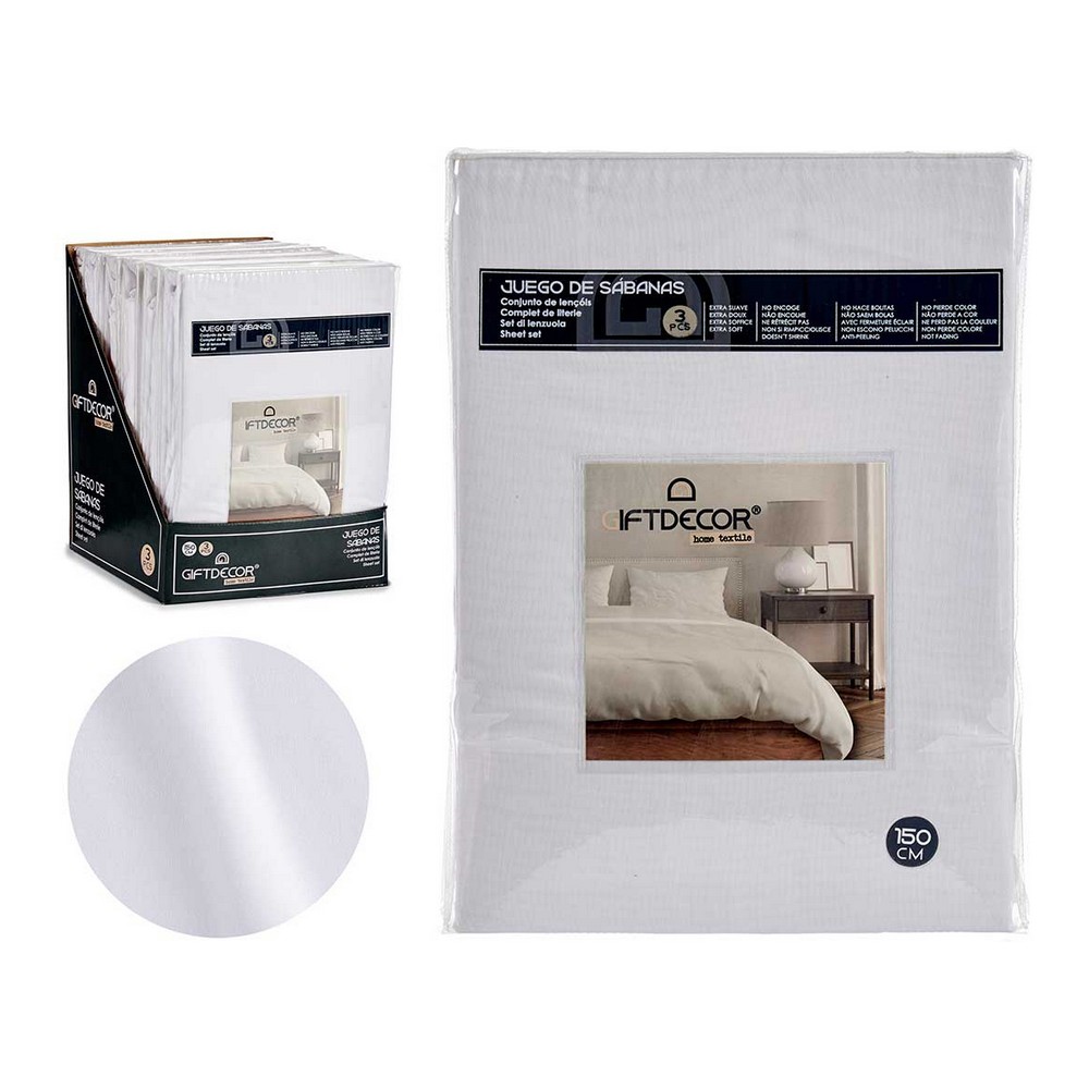 Bedding set Bed 150 White (3 Pieces)