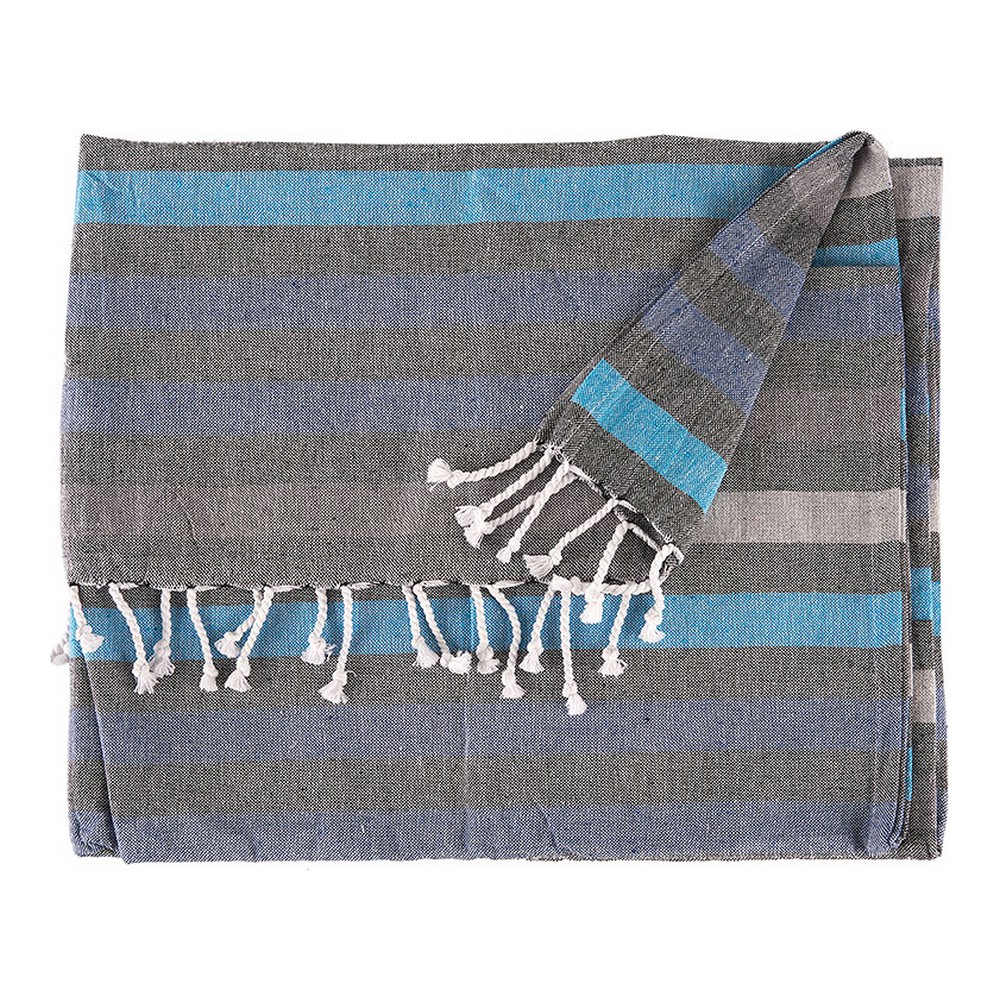 Multipurpose throw Stripes Blue (170 x 90 cm)