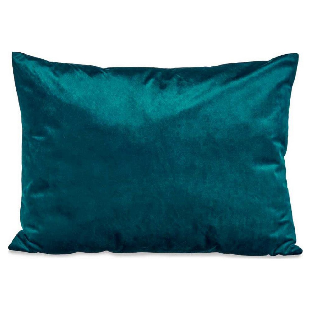 Cushion Polyester Velvet Blue (45 x 15 x 60 cm)