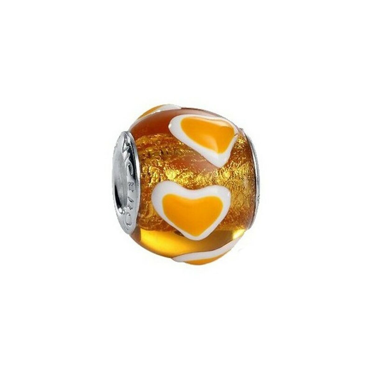 Perle de verre Femme Viceroy VMM0062-22 Orange (1 cm)