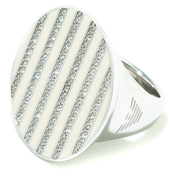 Ladies' Ring Armani EG134004050 Silver