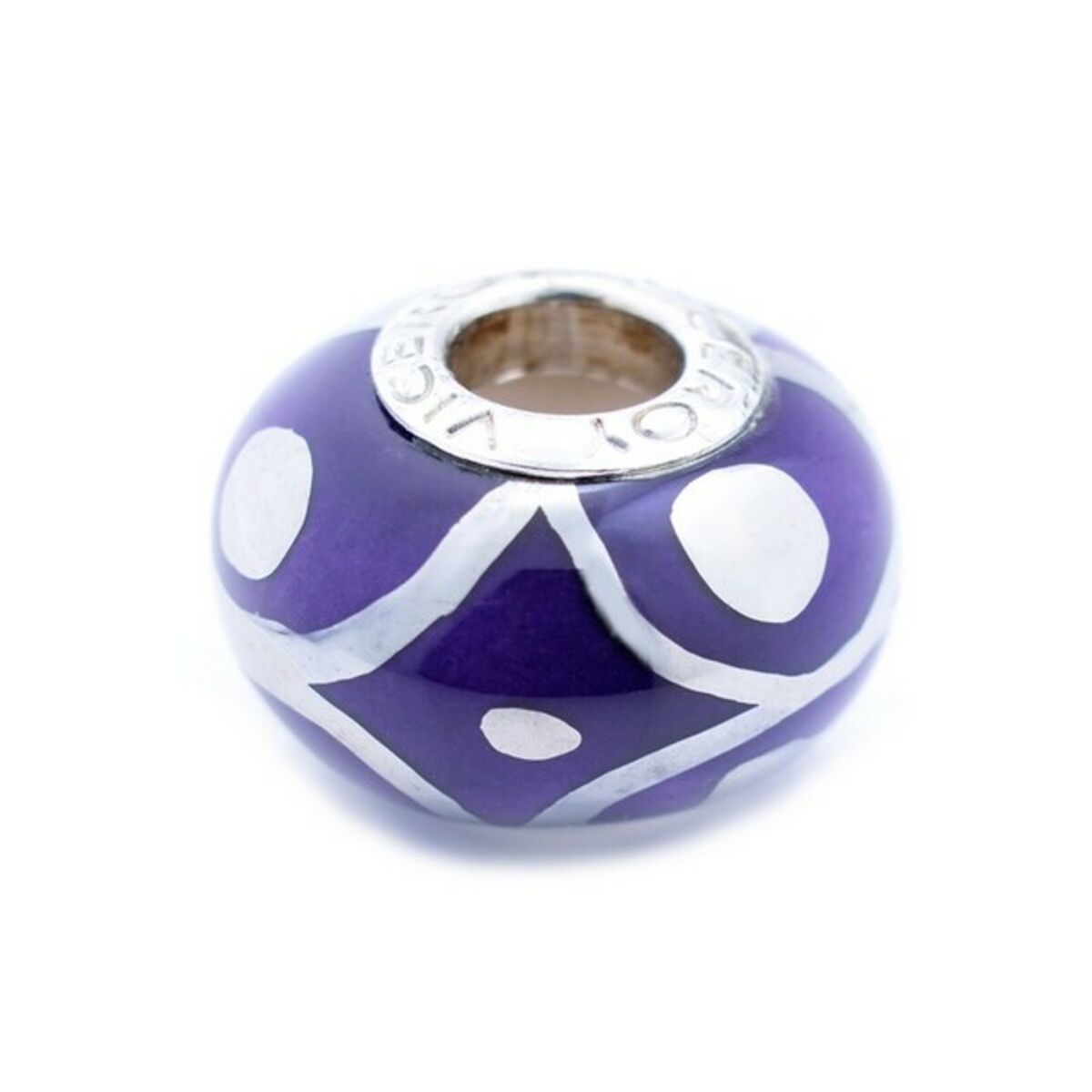 Perle de verre Femme Viceroy VMM0280-17 Violet (1 cm)