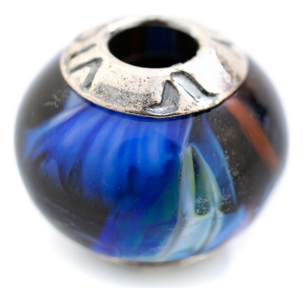 Perle de verre Femme Viceroy VMB0048-25 Bleu Noir (1 cm)