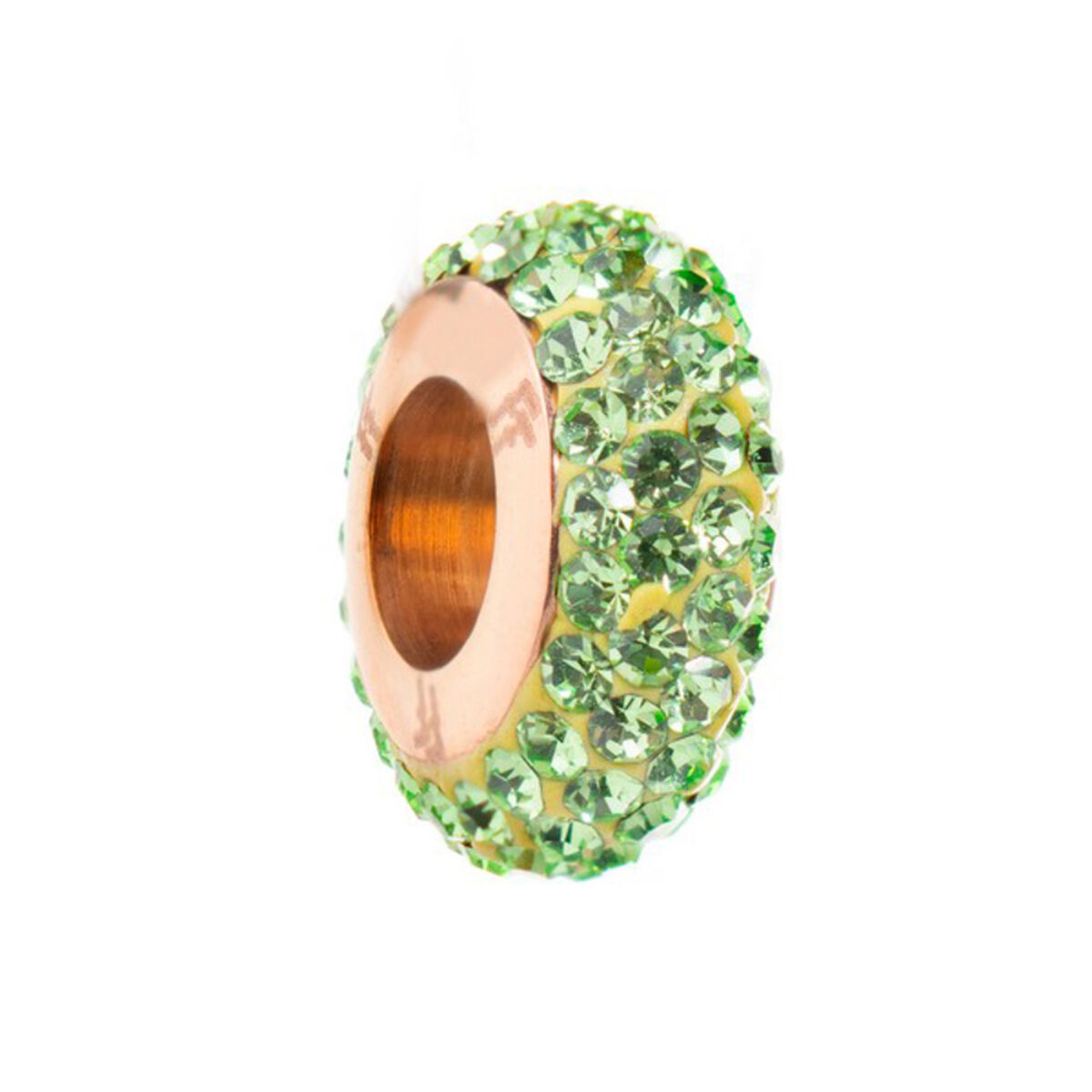 Perle de verre Femme Folli Follie 3POTO24RE Vert (2 cm)