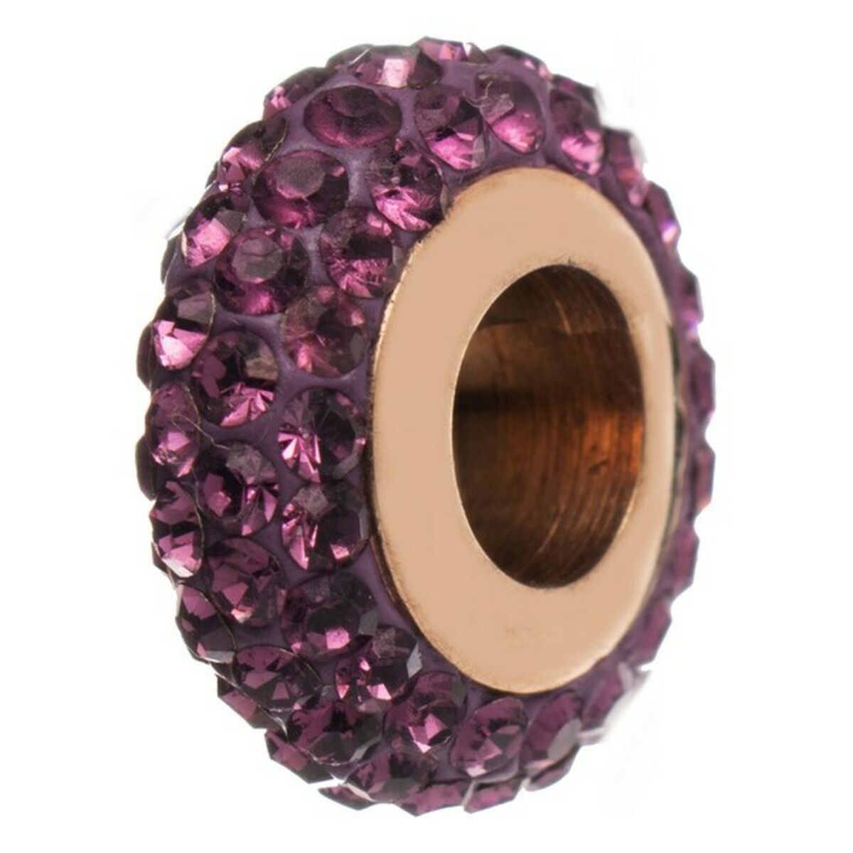 Perle de verre Femme Folli Follie 3P0T024RV Violet (1,5 cm)
