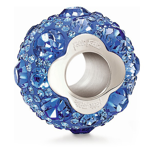 Perle de verre Femme Folli Follie 3P13F019U Bleu (1,5 cm)