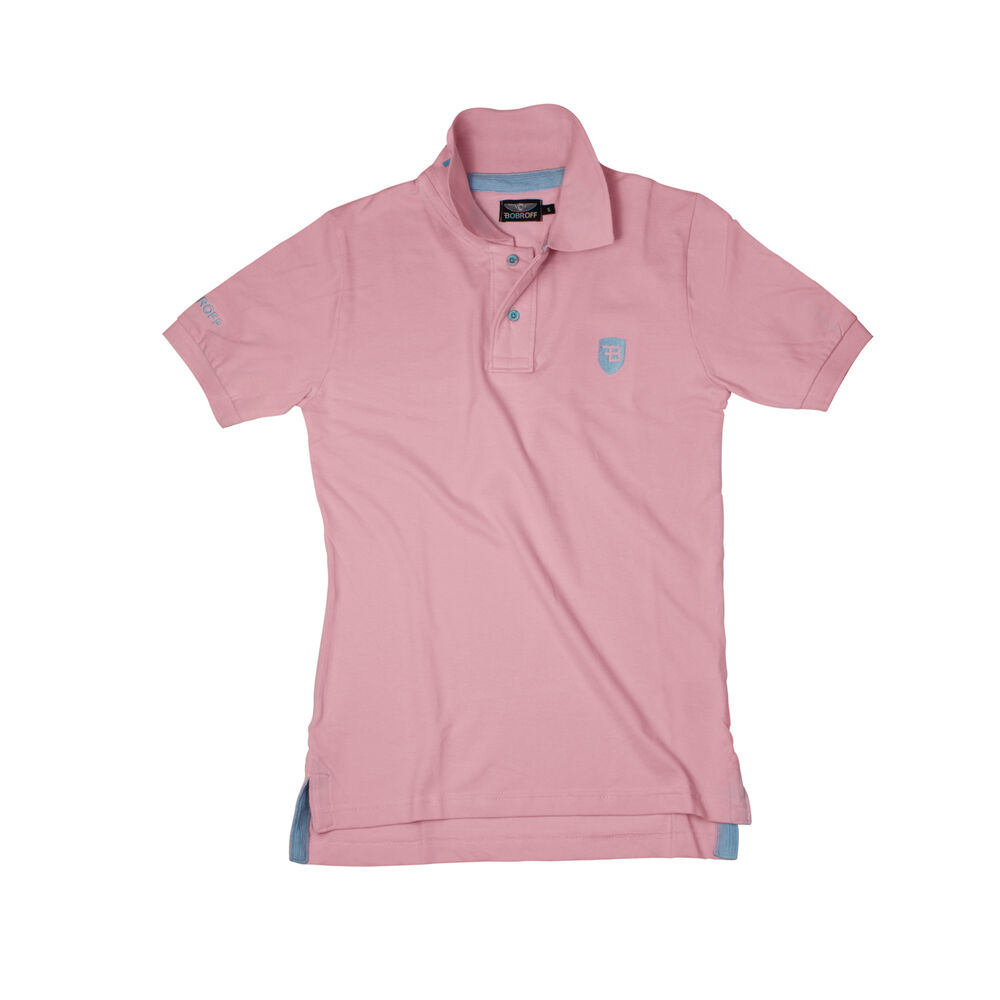 Men’s Short Sleeve Polo Shirt Bobroff Pink