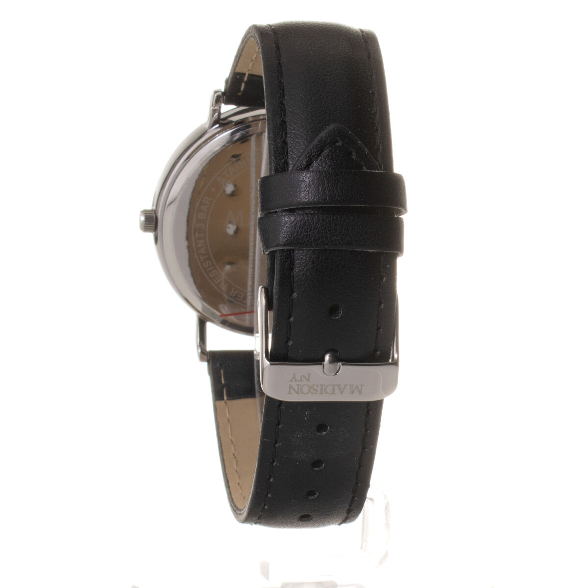 Horloge Uniseks Madison L490B-PN Wit Zwart (Ø 40 mm)