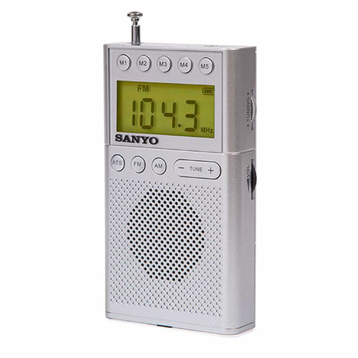 Afbeeldingen van Portable Digital Radio Sanyo Silver AM/FM