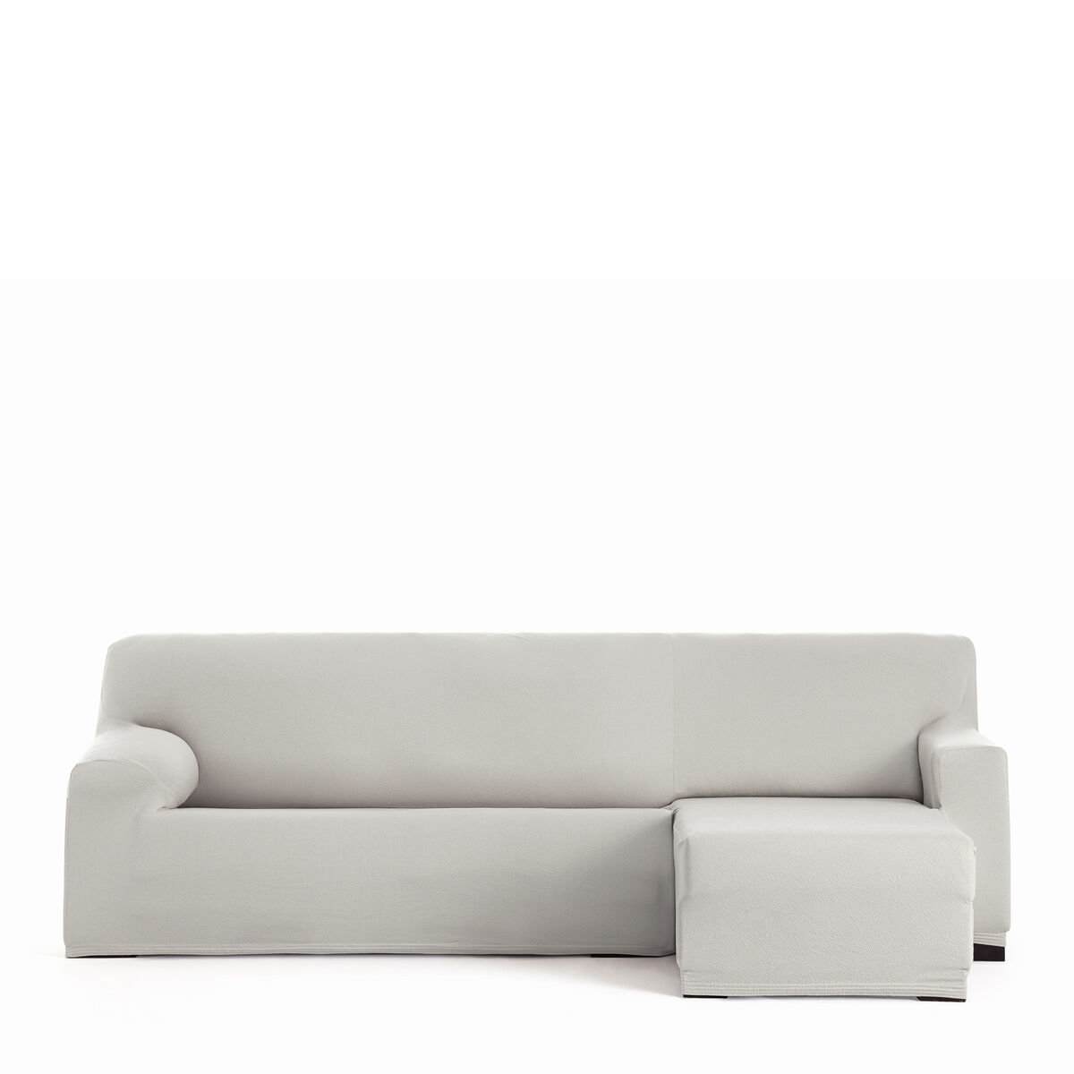 Housse pour chaise longue accoudoir court droit Eysa BRONX Blanc 110 x 110 x 310 cm