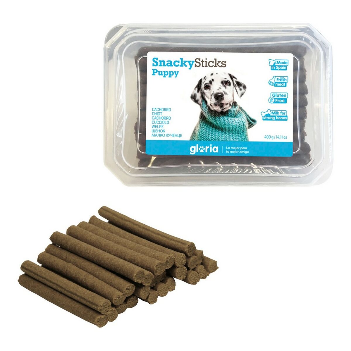 Snack pour chiens Gloria Snackys Sticks Poulet Bars (350 g)