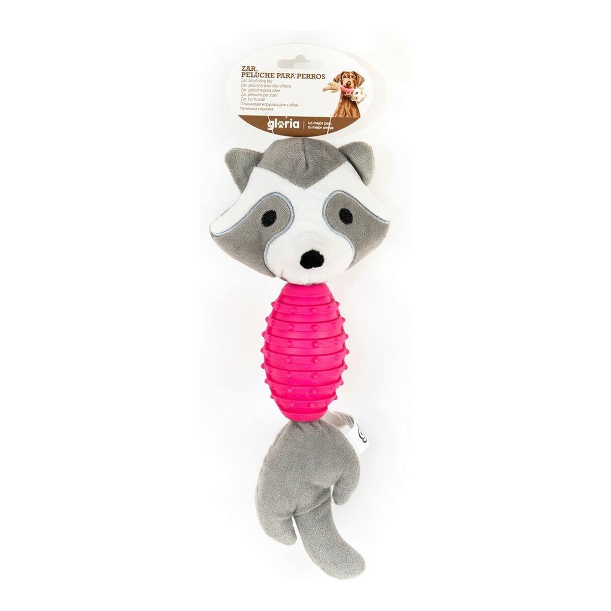 Dog chewing toy Gloria Zar with sound Polyester Eva Rubber polypropylene Racoon, view 2