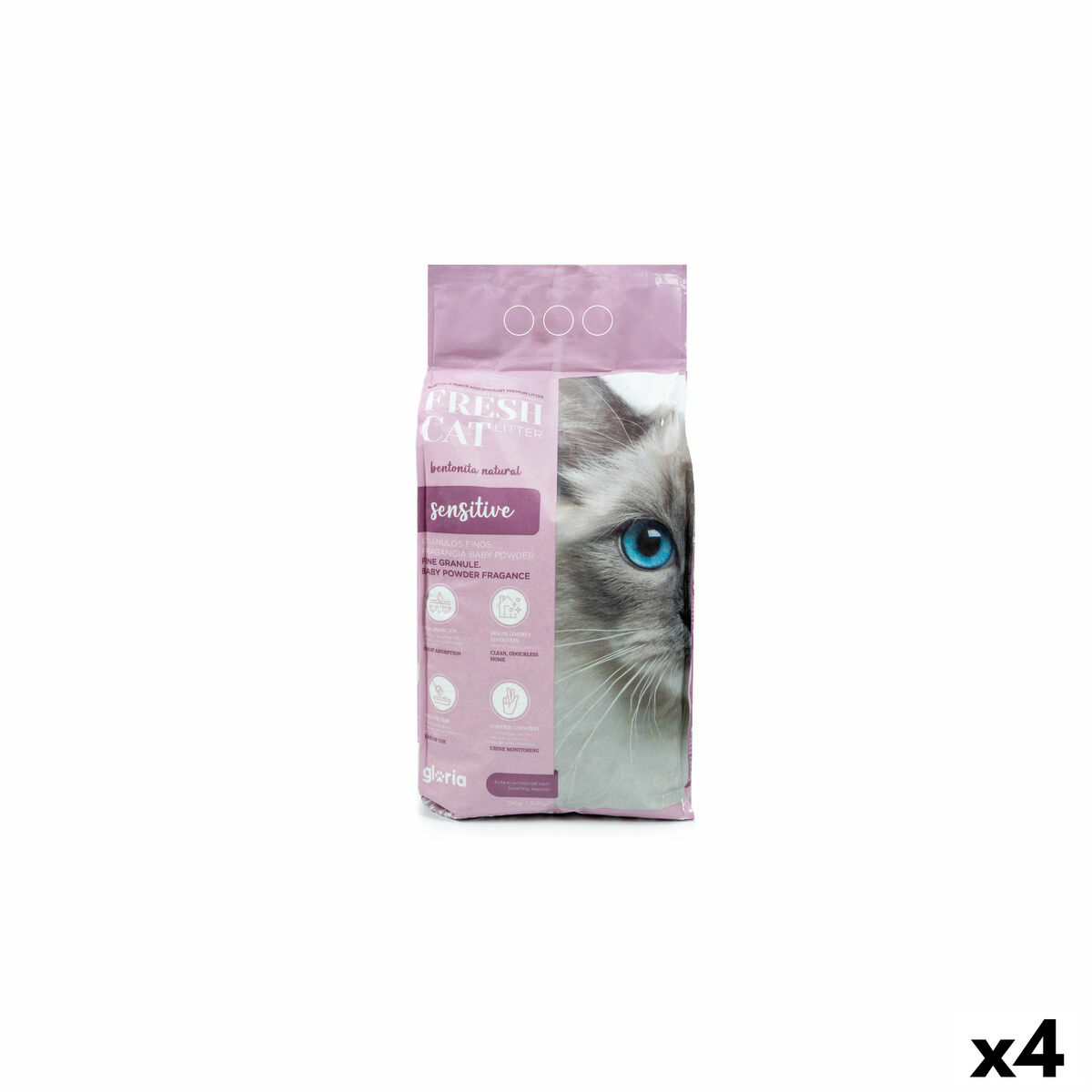 Sable pour chats Gloria Premium Sensitive 5 kg 4 Unités