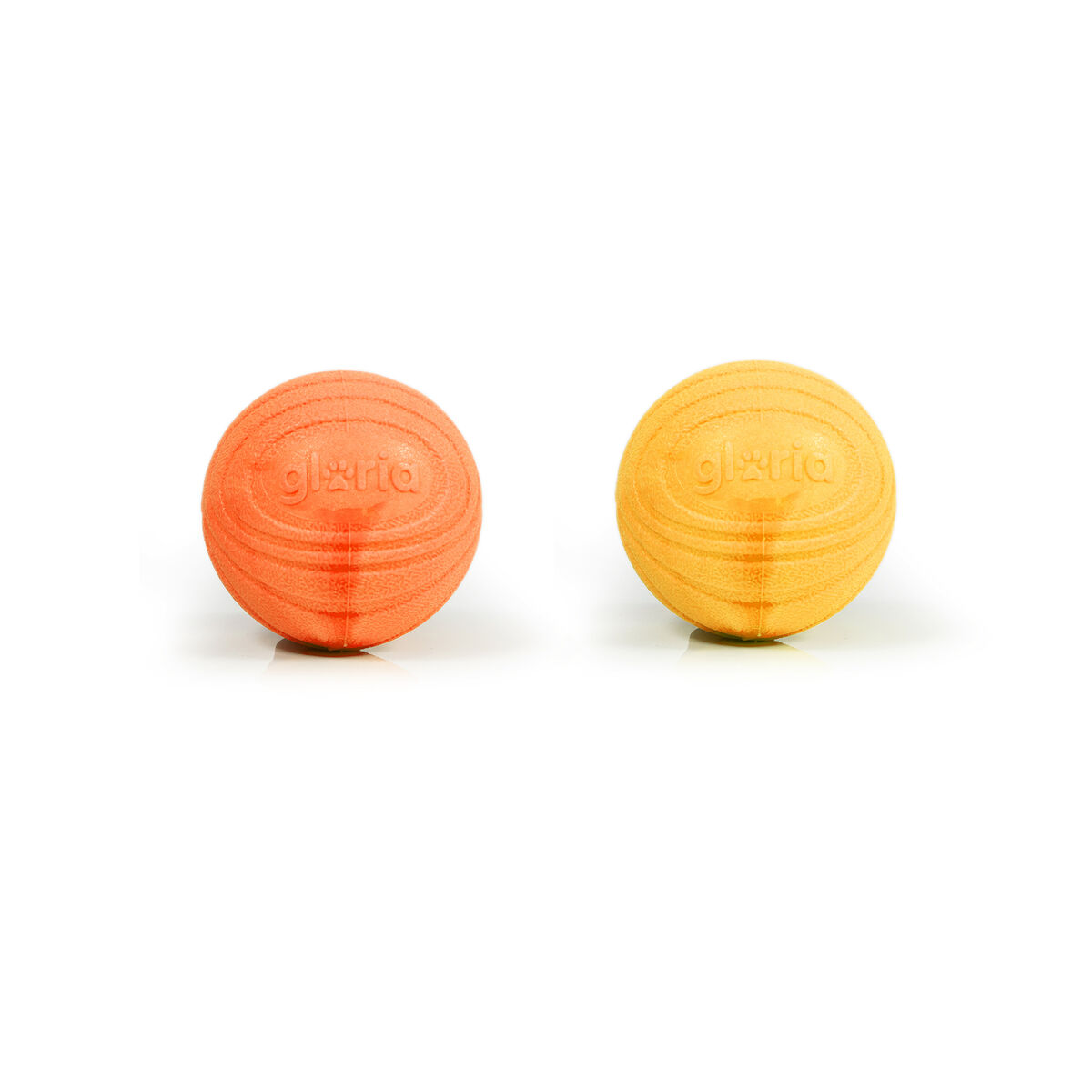 Image secondaire de Boule pour animaux de compagnie Gloria PLAY AND RUN Jaune Mousse TPR M 6,35 cm 2 Unités