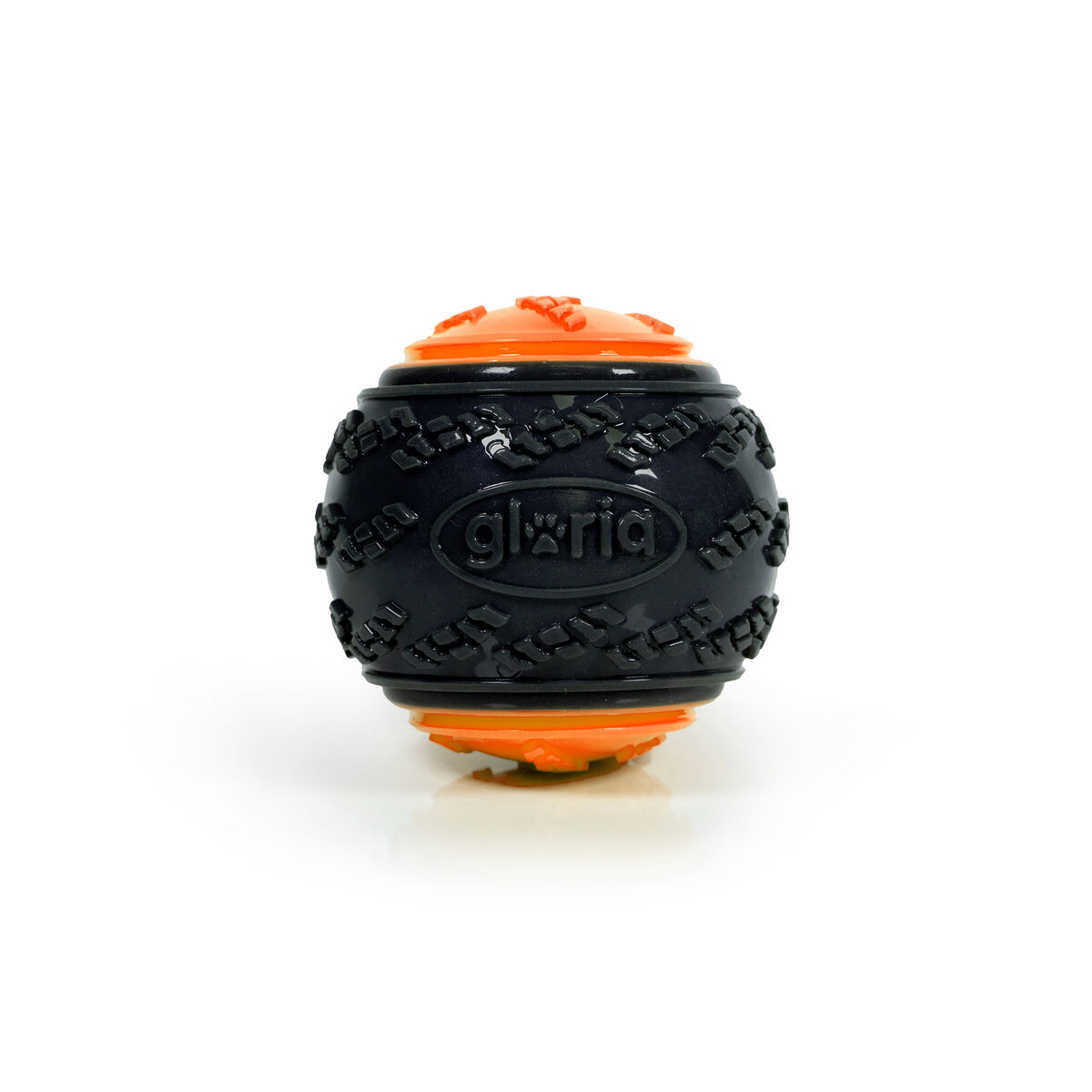 Image secondaire de Boule pour animaux de compagnie Gloria PLAY AND RUN Orange TPR L 8,89 cm