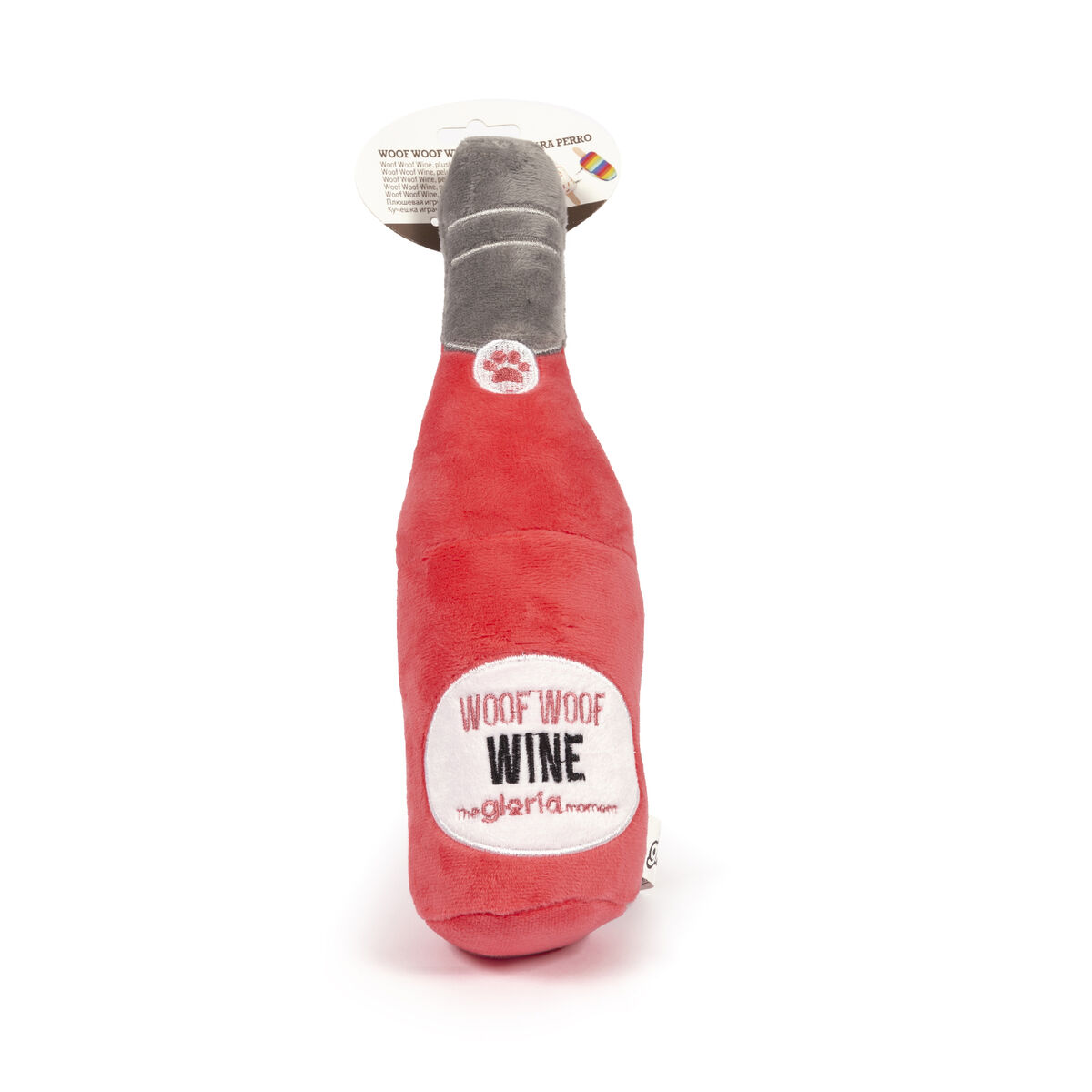 Jouet pour chien en peluche Gloria Woof Woof Wine Rose Polyester polypropylène